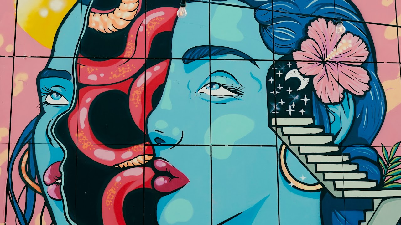 Selina Hotel mural, view 2