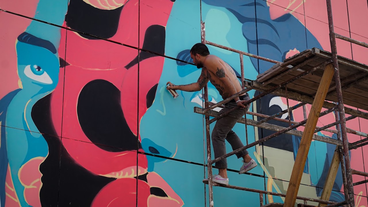 Selina Hotel mural, view 4